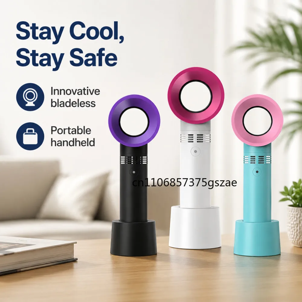 Rechargeable Eyelash Blower USB Portable False Eyelash Fast Drying Bladeless Fan False Eyelash Extender Women's Makeup Tools