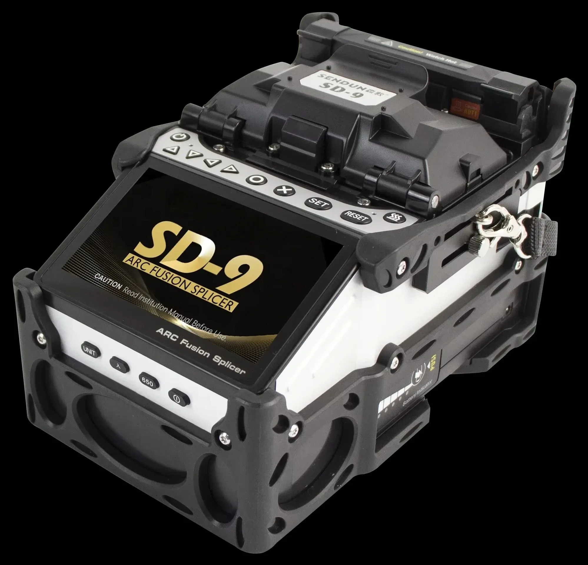 

2024 New 5S fusion splicer machine 6 Motors ARC splicing machine with VFL Power meter touch colors screen