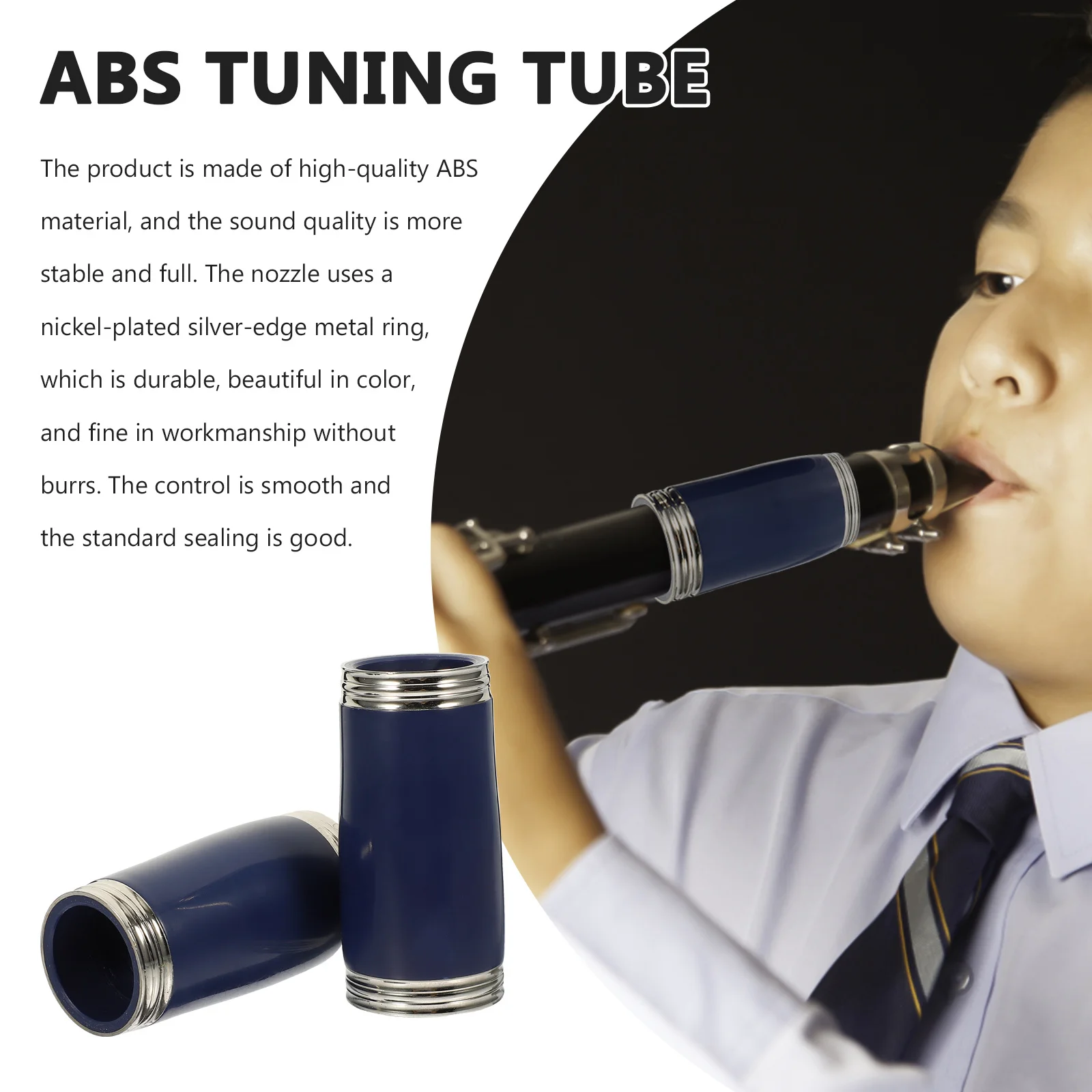 

1 Pair Clarinet Barrel Tube Compact Tuning For Clarinet Durable Wind Instrument Parts Musical Instrument Accessories Pitch