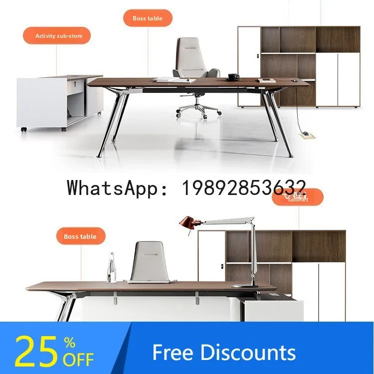 YFY Office Desk Simple Modern Executive Desk Chair Set Designer Home Desk