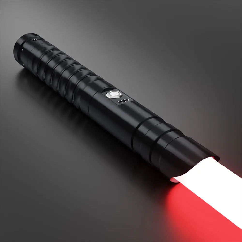 RGB Lichtschwert Glatte Schaukel Schwere Dueling 12 Sets Sound Wirkung Laser Schwert 15 Ändern Farbe Kraft FX Blaster FOC Lock up