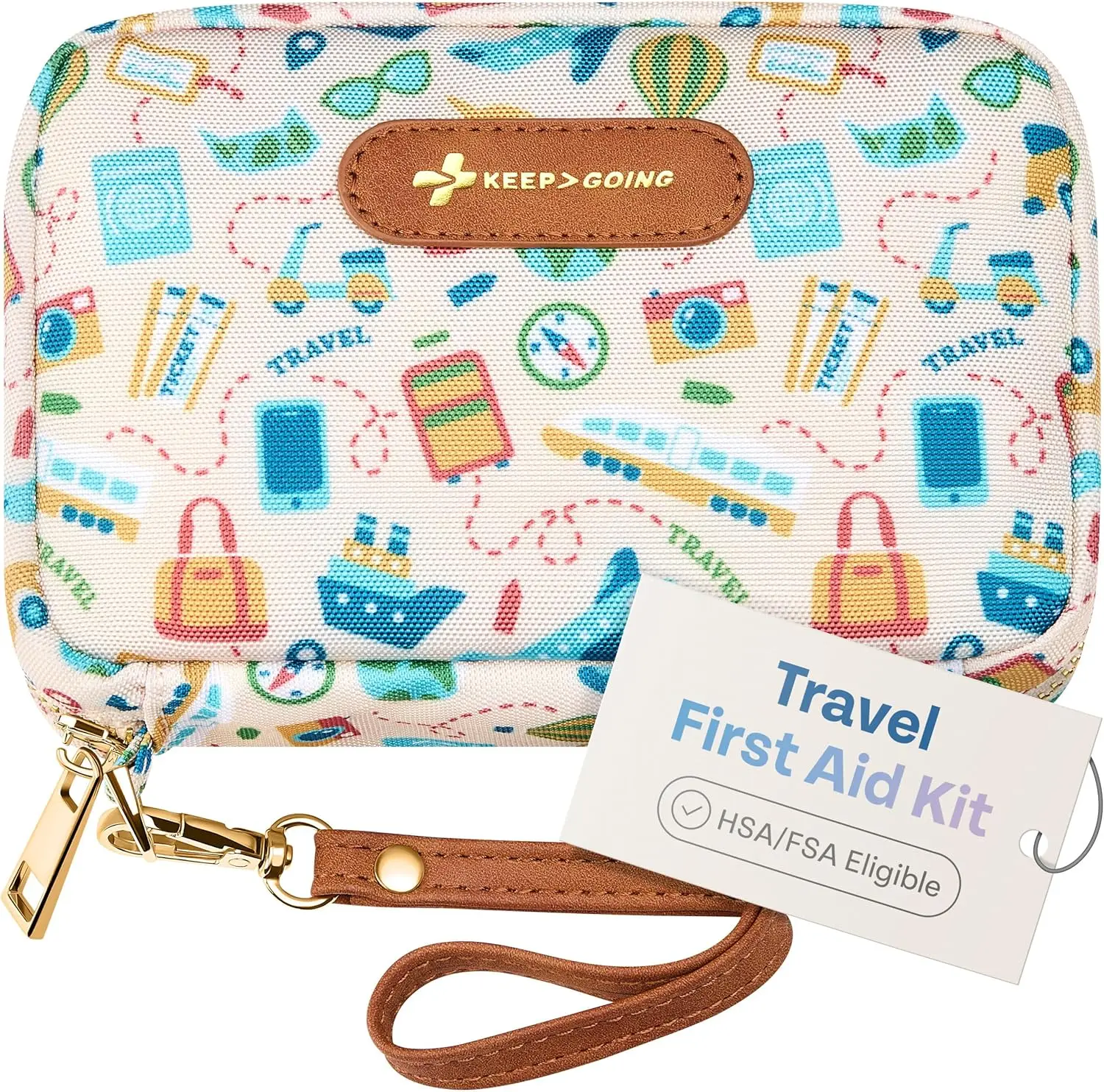 

Компактный дорожный набор первой помощи для автомобиля, дома, походов, кемпинга - одобренные TSA аварийные принадлежности