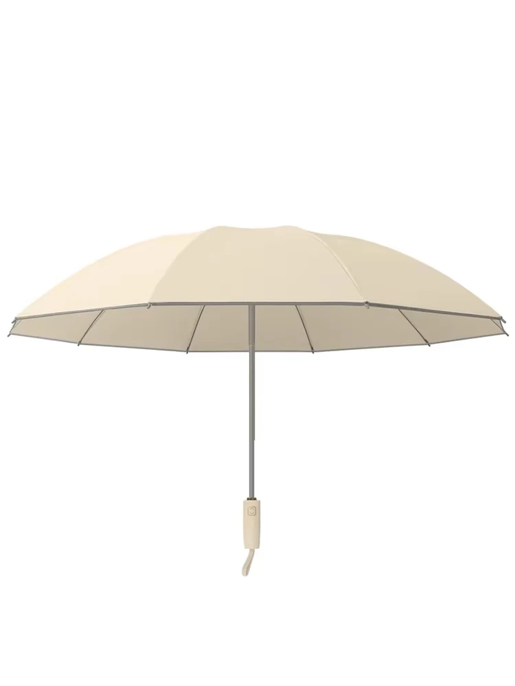 Full-automatic umbrella storm special large reinforced thickened wind-resistant reverse folding car rain and shine