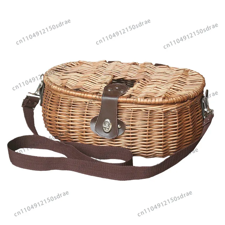 Wicker basket fishing gear, empty basket