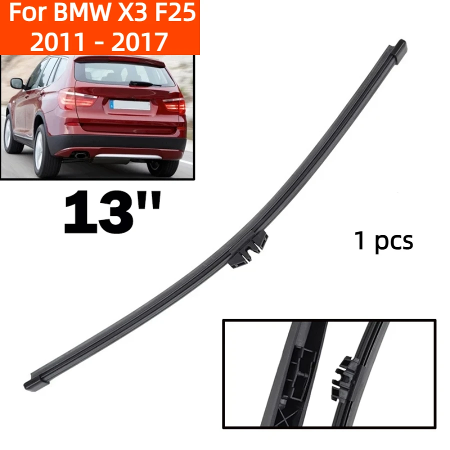 

ZHANGU Wiper 13" Rear Wiper Blade For BMW X3 F25 2011 - 2017 Windshield Windscreen Clean Tailgate Window Car Rain Brush