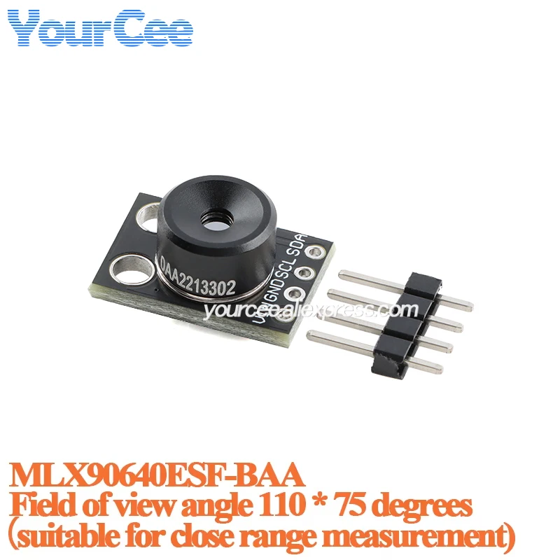 MLX90640BAA MLX90640BAB IR 32*24 การวัดอุณหภูมิอินฟราเรด Dot Matrix Sensor Thermal Imager โมดูล GY-MCU90640 MLX90640