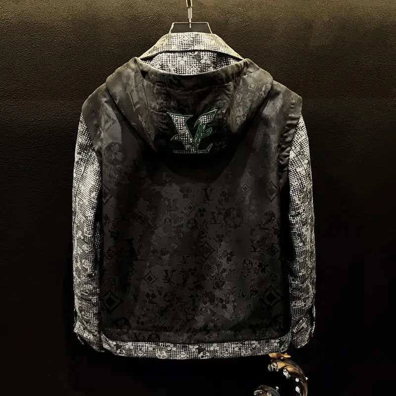 

2025 autumn trendy brand hooded jacket men's casual fashion trend high-end coat top men's