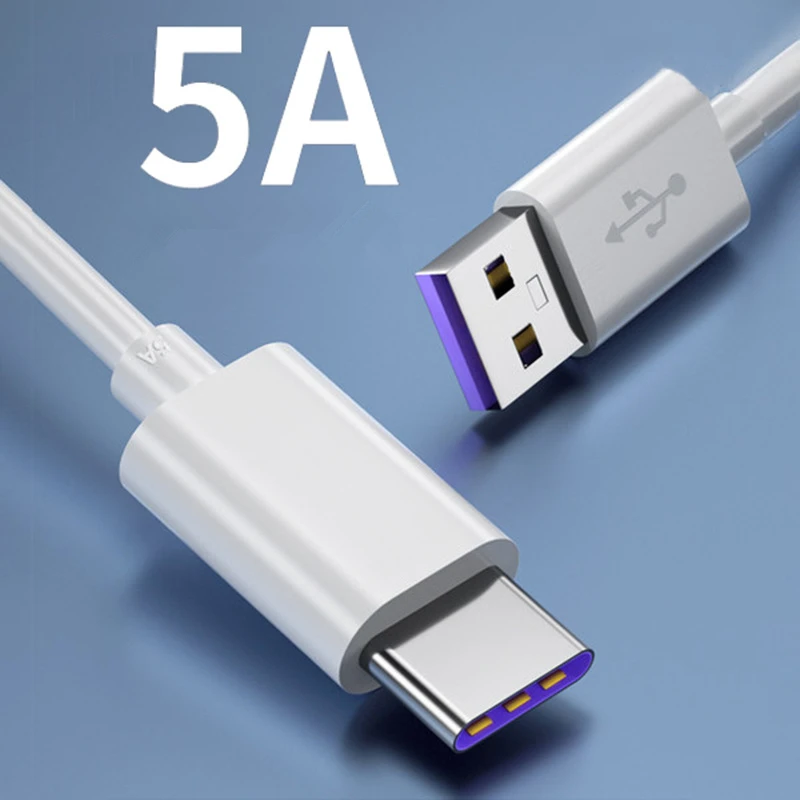 5A Super Quick Charge Type-C USB Charging Cable for Huawei Pura 70 P60 P50 P40 P30 Mate 60 50 40 Nova 6 7 8 9 Pro Honor 90 80 70