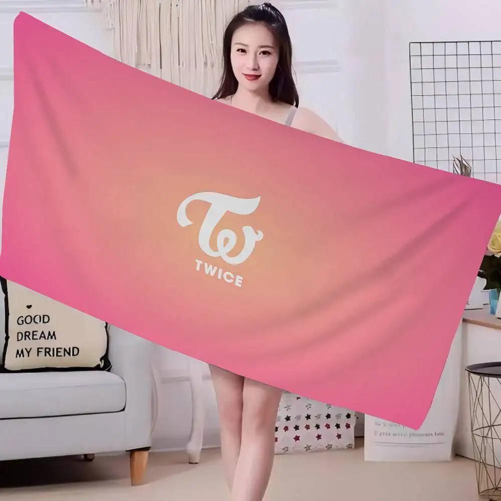 Kpop Group T-Twice Microfiber Beach Towel Absorbent Quick dry Soft Yoga Swimming Resort Mountain Climbing Towel