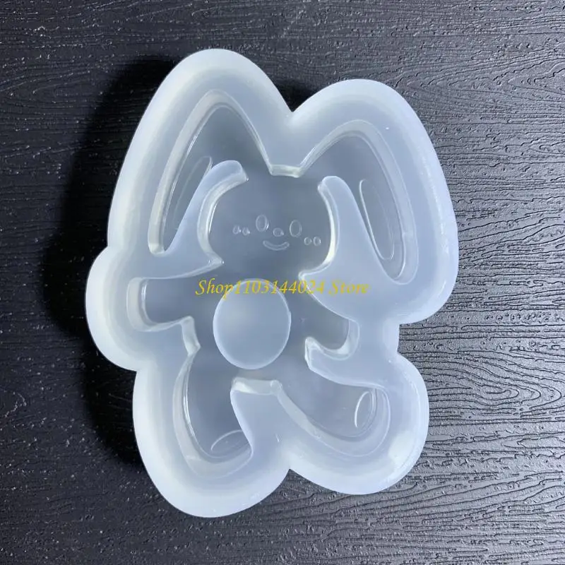 

N5KE Diy Epoxy Rabbit Ornament Mold Drop Silicone Homemade Mold