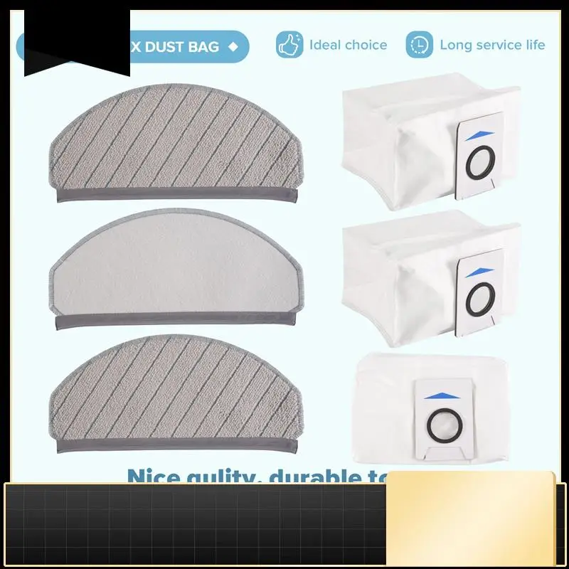 1 مجموعة الجانب الرئيسي فرشاة فلتر Hepa ممسحة خرقة كيس لجميع الغبار استبدال جهاز آلي لتنظيف الأتربة إكسسوارات قطع غيار ل Ecovacs X1 Plus-N #1