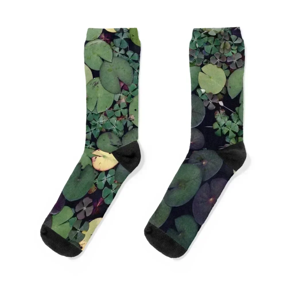 

Lily Pads Socks cartoon cute summer funny gift Man Socks Women's