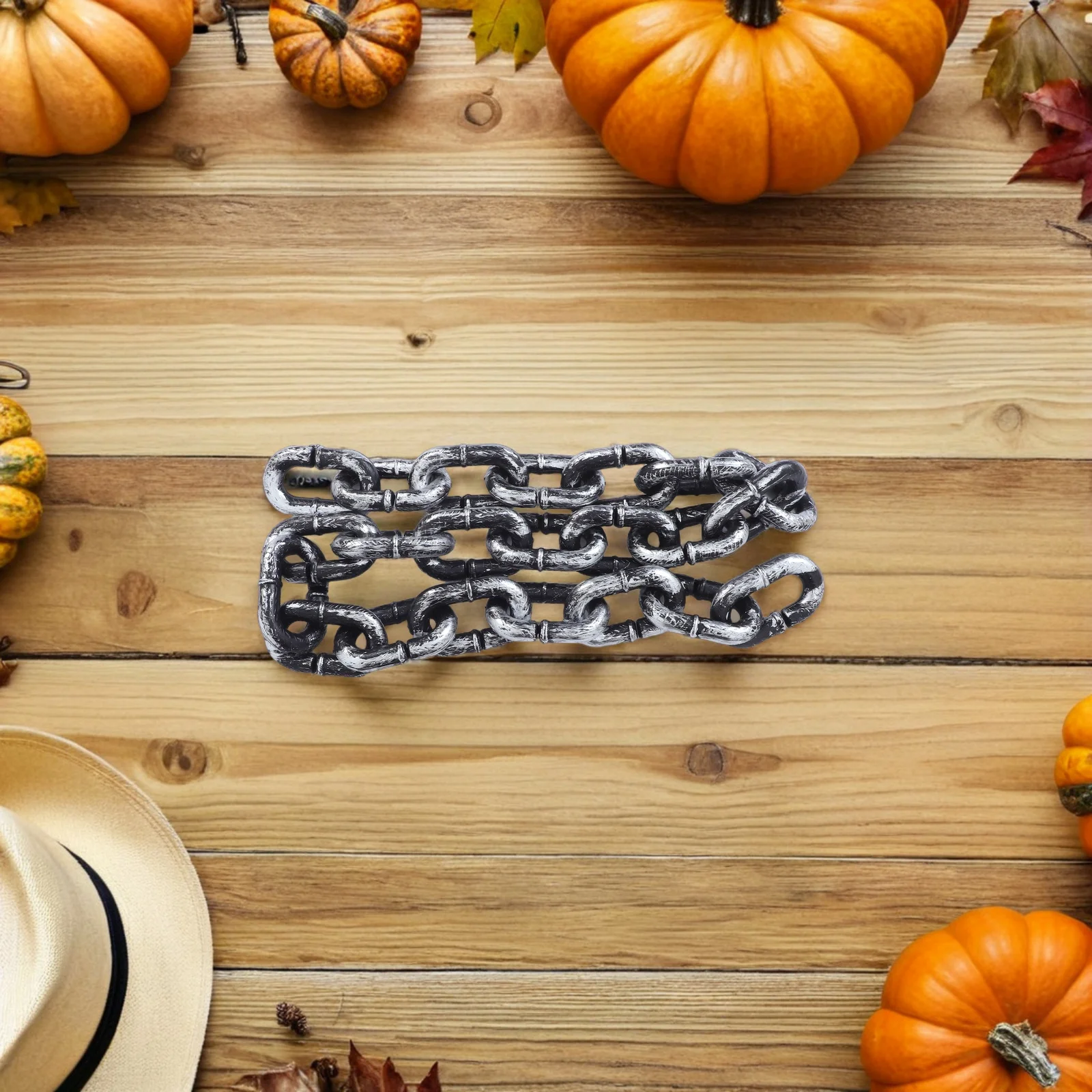 

2 Pcs Halloween Chain Props Costumes Decoration Prison Accessories Foam Fake Chains Garland