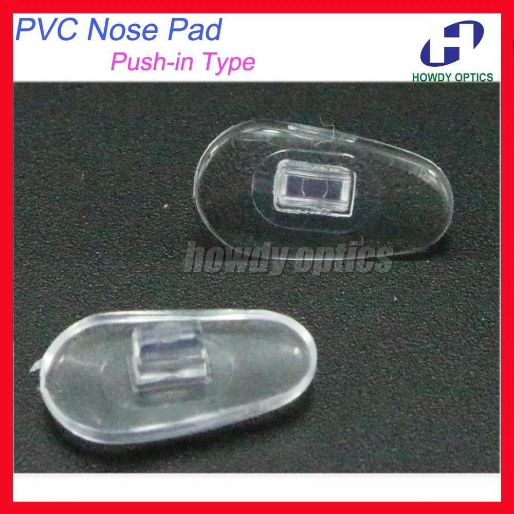 

500pcs Eyeglasses PVC Nose Pads Size 14mm Push In Type Glasses Repair Accessories