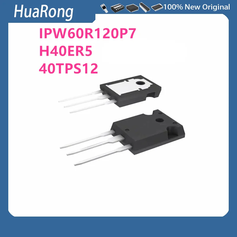 5Pcs/Lot 60R120P7 IPW60R120P7 H40ER5S H40ER5 40TPS12 TO-247