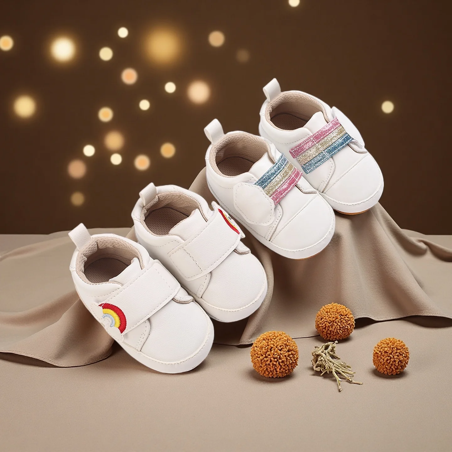 

Baby Boys Girls Shoes Fabric Sole Sneakers Infant First Walking Toddler Crib Shoes Newborn Loafers Flats