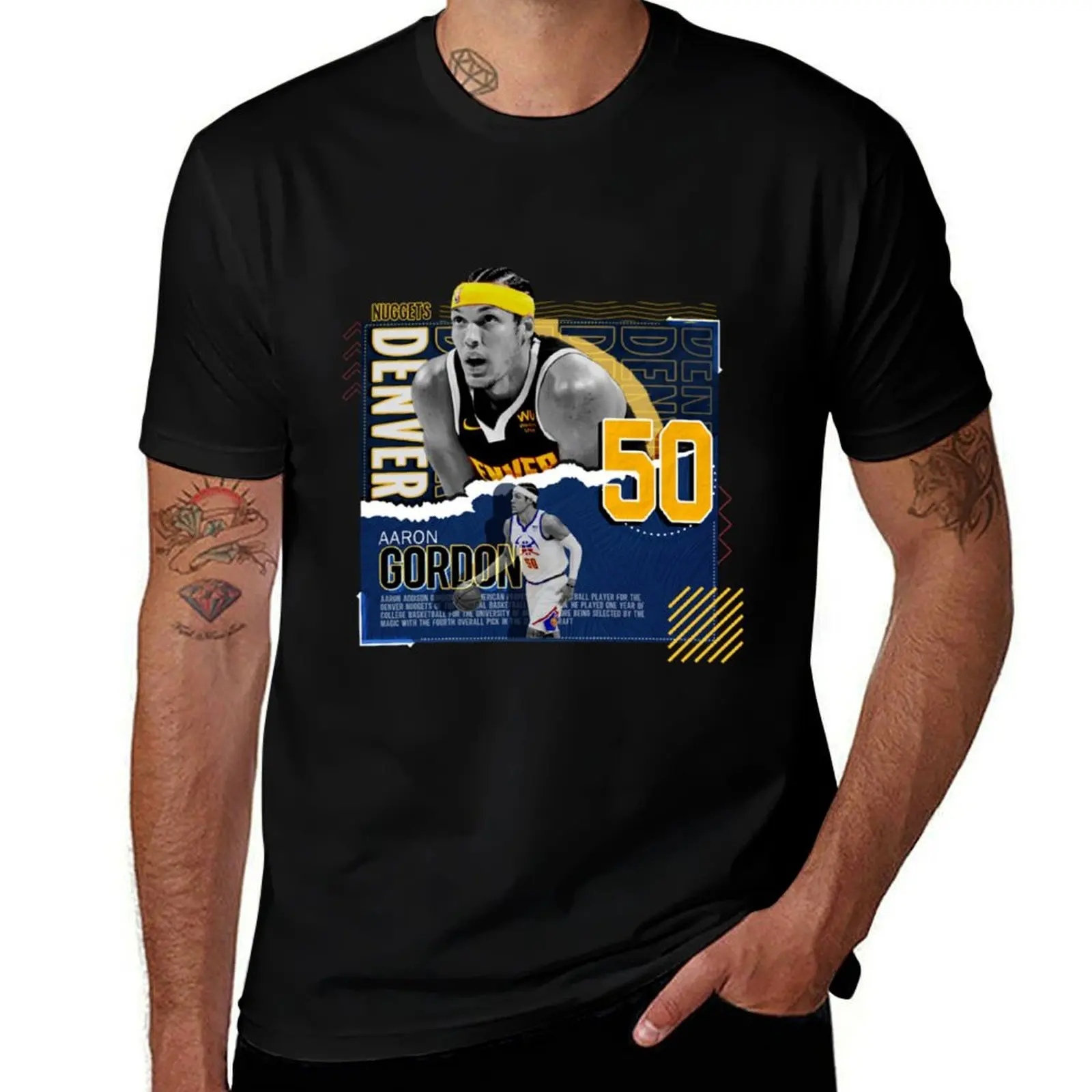 Aaron Gordon Basketball T-Shirt Plus Size Loose Fit T-Shirt