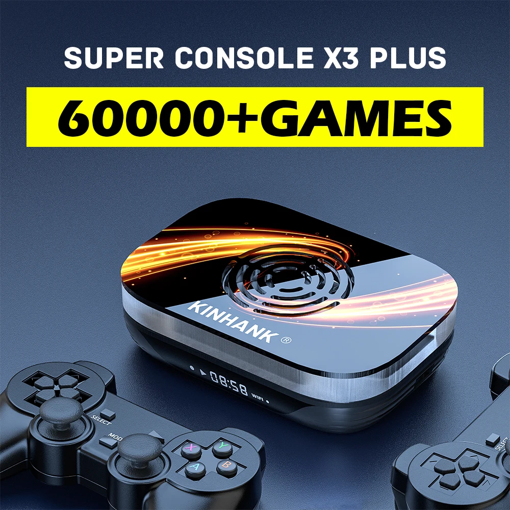 Retro Video Game Consoles Super Console X3 Plus with Classic 60000+ Games For PSP/PS1/DC/N64/Arcade 4K/8K HD TV9 Box Game Player