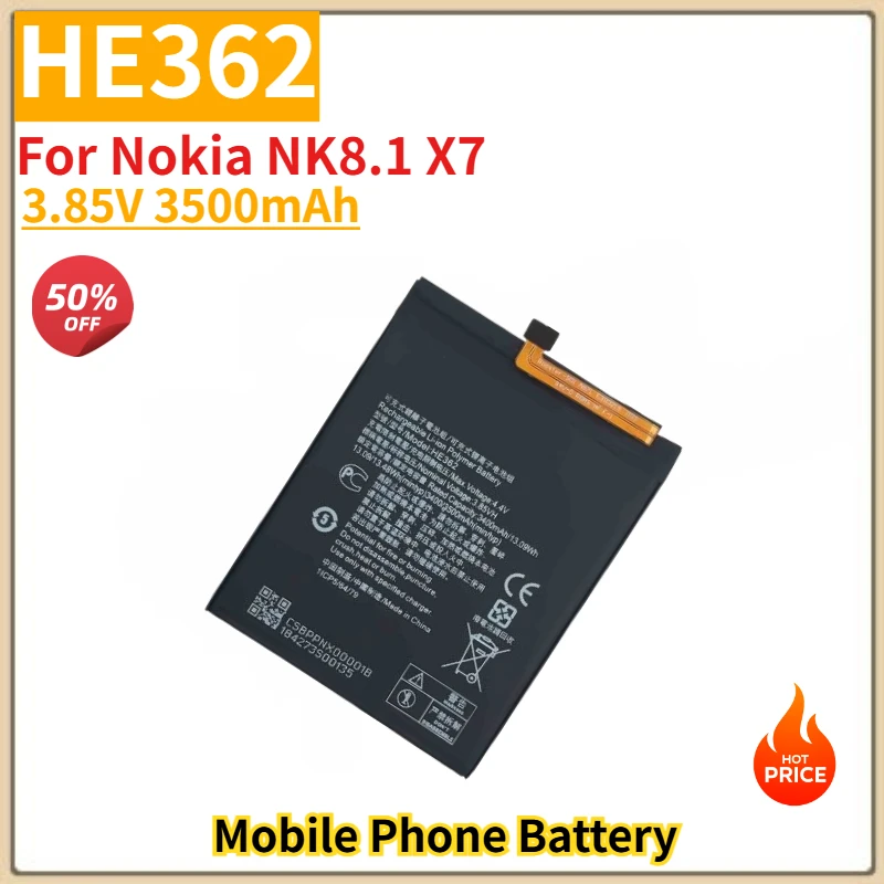 

HE362 High Quality Phone Battery 3.85V 3500mAh For Nokia NK8.1 X7 Brand New Replacement Battery