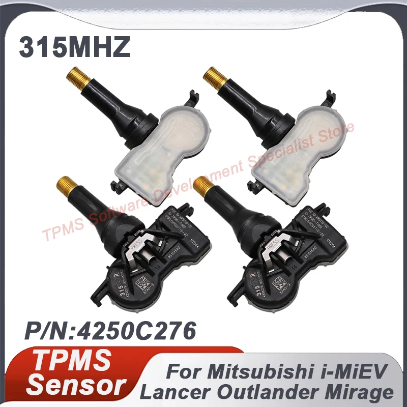 

315MHZ TPMS Tire Pressure Sensor For Mitsubishi Outlander Sport i-MiEV Lancer Mirage G4 4250C276 1/4PCS 4250B668