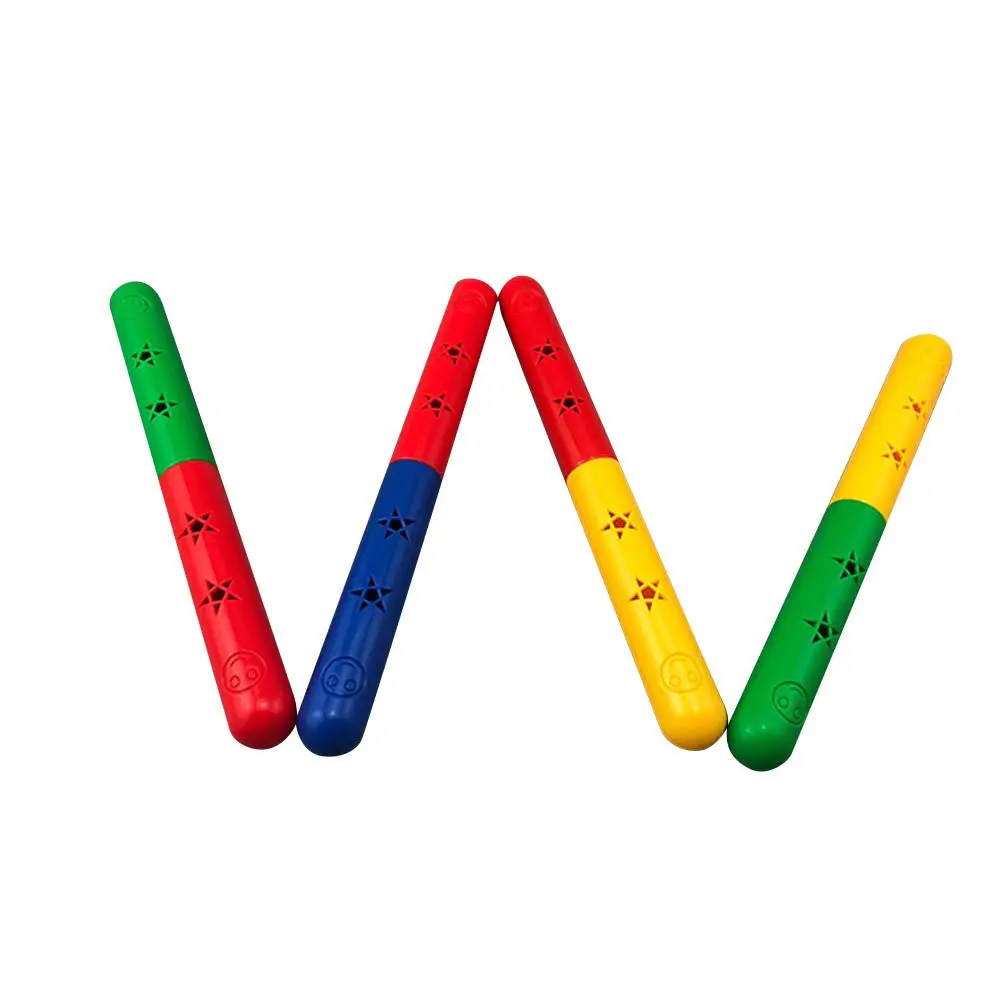 3Pcs Gymnastics Stick Bright Color Lightweight Smooth Rolled Edge Perfect for Relay Racing Sports Competition
