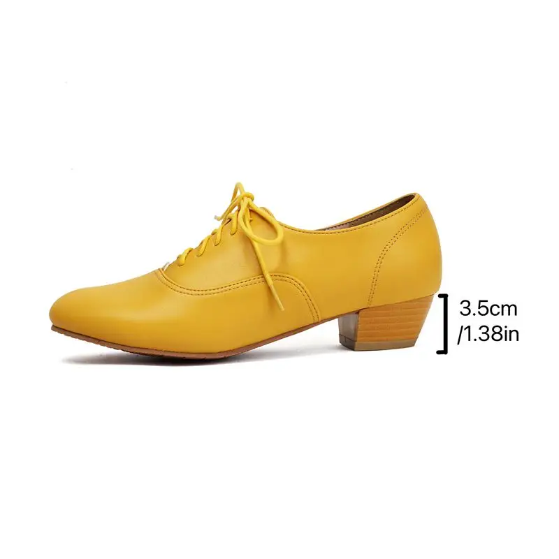 SIMLOVEYO Female Brand 2025 Leisure Women Pumps Round Toe 3.5cm Block Heels Lace Up Vintage Daily Shoes Large Size 40 41 42 43