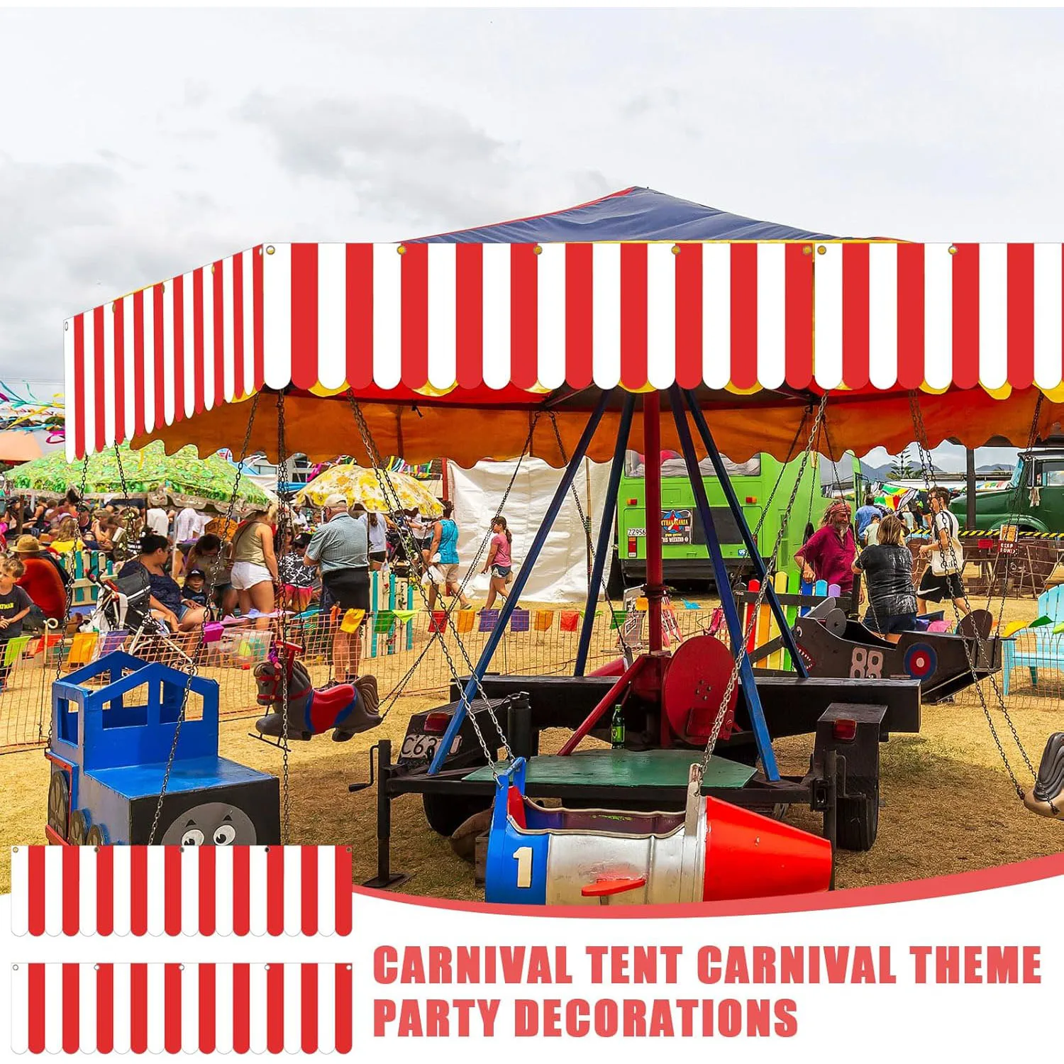 3 قطعة كرنفال المظلة زينة خيمة السيرك زينة معلقة كرنفال راية امتياز حامل علامة المظلة المظلة للقراصنة