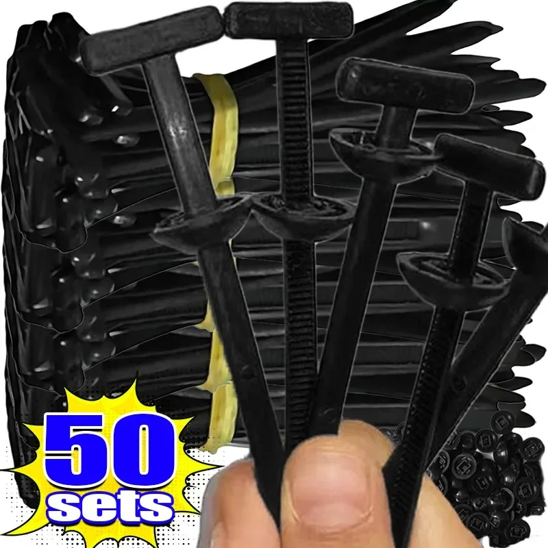 Wholesale Nylon Cable Ties Buckle Universal Self Locking Car Repair Fastener Auto Trunk Fender Engine Guard Panel Retainer Clips