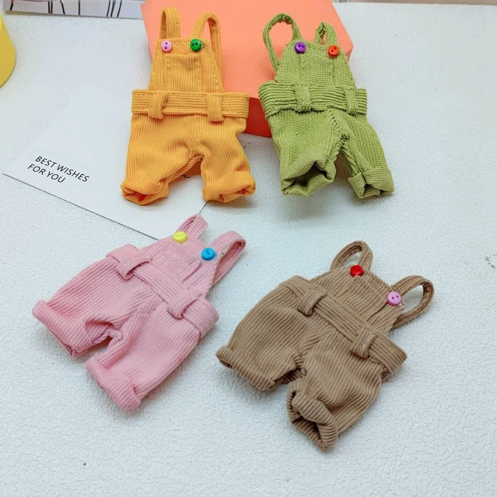 Sweater Cotton Doll Denim Pants Casual Wears Playing House Cotton Doll Clothes Dress Up Outfit Plush Doll Overalls 20cm Doll