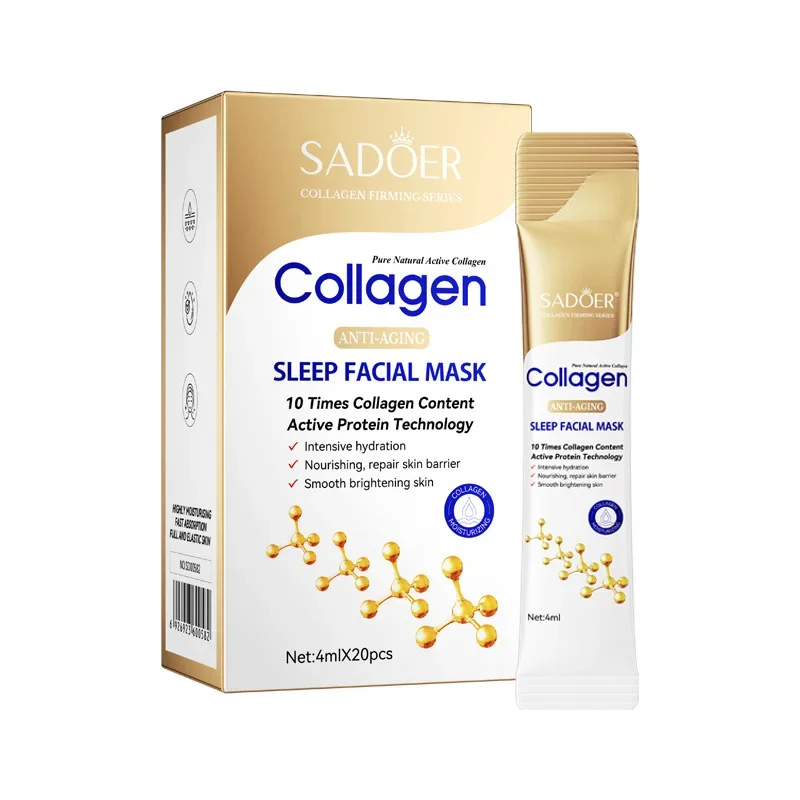 Collagen Anti-oxidation Moisturizing Sleeping Facial Mask Brightening Skin Improve Dryness Dullness Nourishing Hydrating Mask