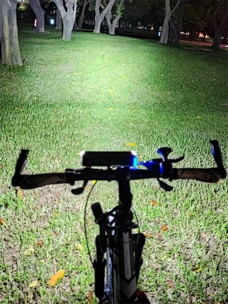 AliExpress UK Other SHIZIWANGRI 10000mAh Bike Light MTB Front Lamp C-type Charging 16 LED 6000LM Highlight Bicycle