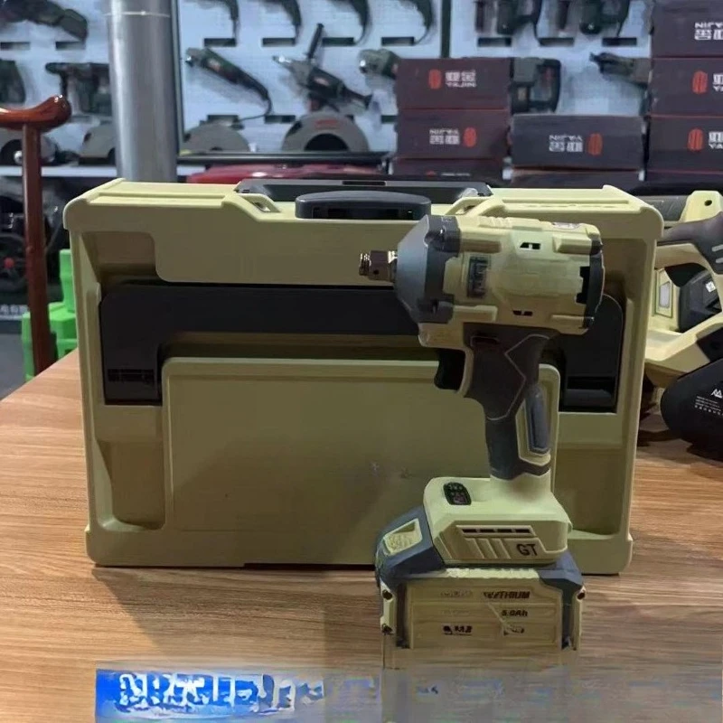 

Fengbo new brushless lithium battery wrench auto repair rack woodworking torque installation steel structure air cannon