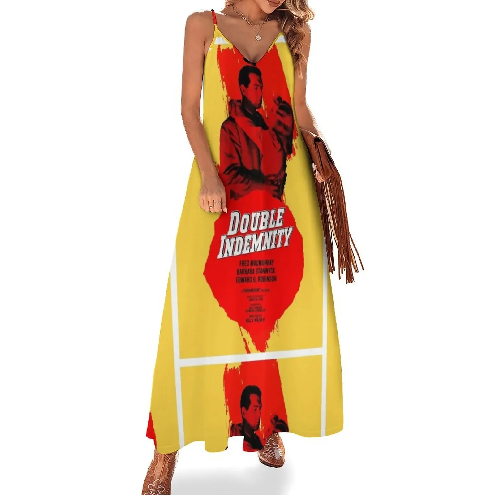 

Double Indemnity (1944) - Movie poster design Sleeveless Dress dress korean style Women's summer dress evening dresses women