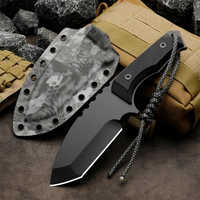 

Нож с фиксированным лезвием, открытый кемпинг, выживание, тактический охотничий нож CPM-3V, портативный универсальный аварийно-спасательный нож для самообороны