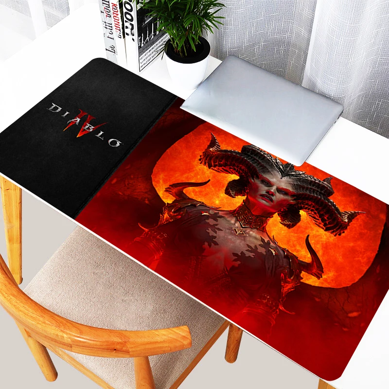 XXL 레드 애니메이션 Mausepad 소녀 책상 매트 테이블 위의 게임 매트 패드 사무실 게이머 액세서리 키보드 매트 XL 마우스 패드 마우스 카펫