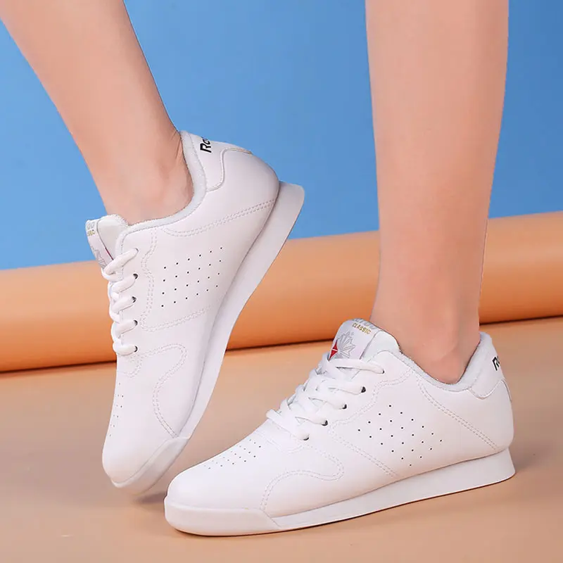 Aerobic Shoes Children Jazz Dancing Sneakers Women Gym Competitive Fitness Sports Shoes Girls Kids Square Modern Shoe Size 28-45