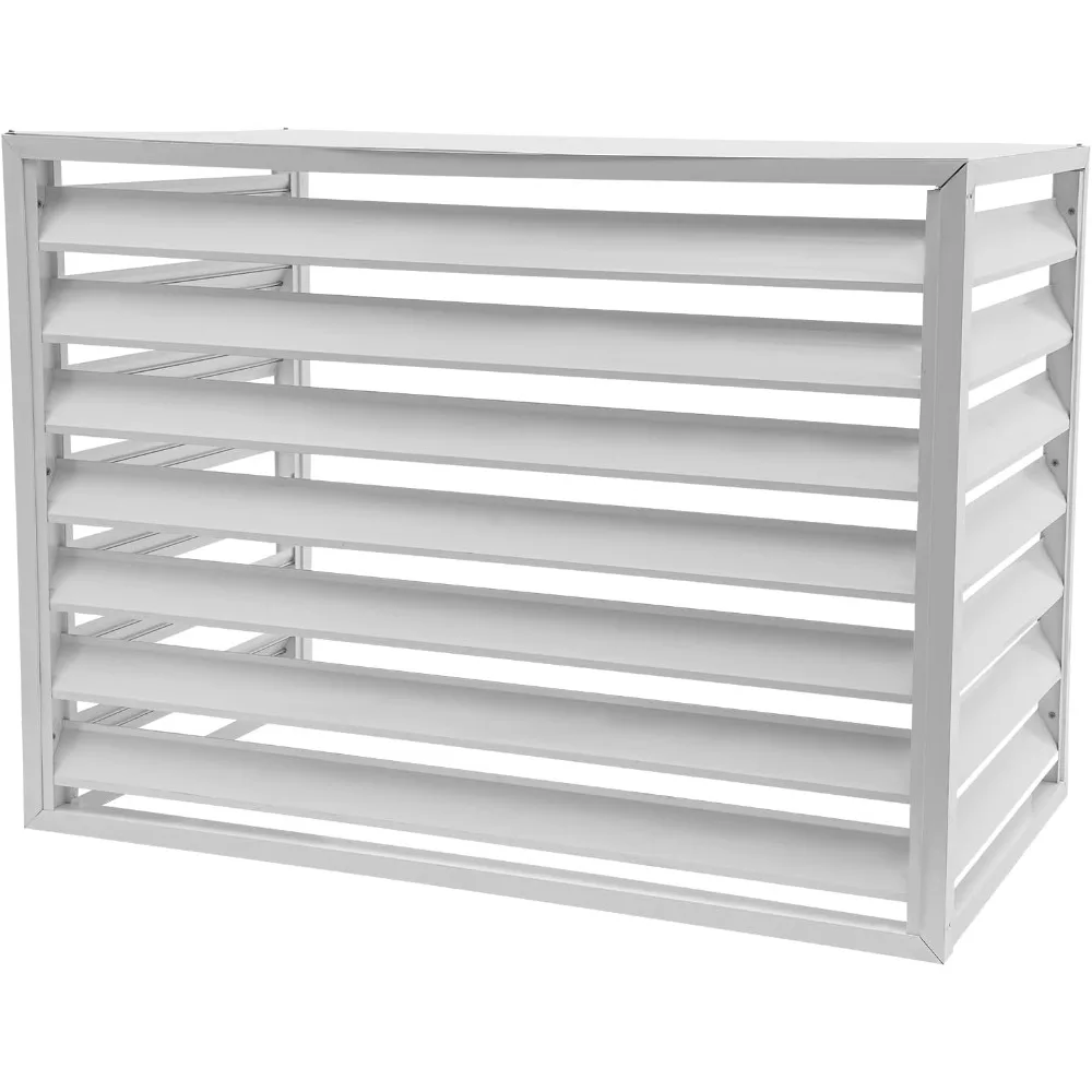 

Air Conditioner Fence for Outside 43.31''x23.62''x31.5'' Aluminium Alloy Privacy Fence Cover, Air Conditioner Cover Fence Screen