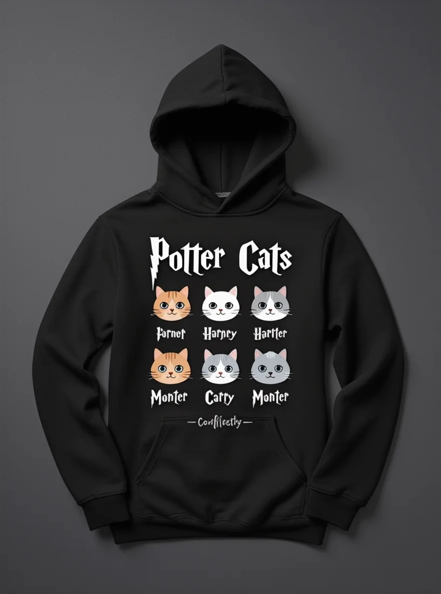 

Мужская толстовка с капюшоном Dress Up Cat, карман-кенгуру, свободный крой, осень-зима, уличный стиль