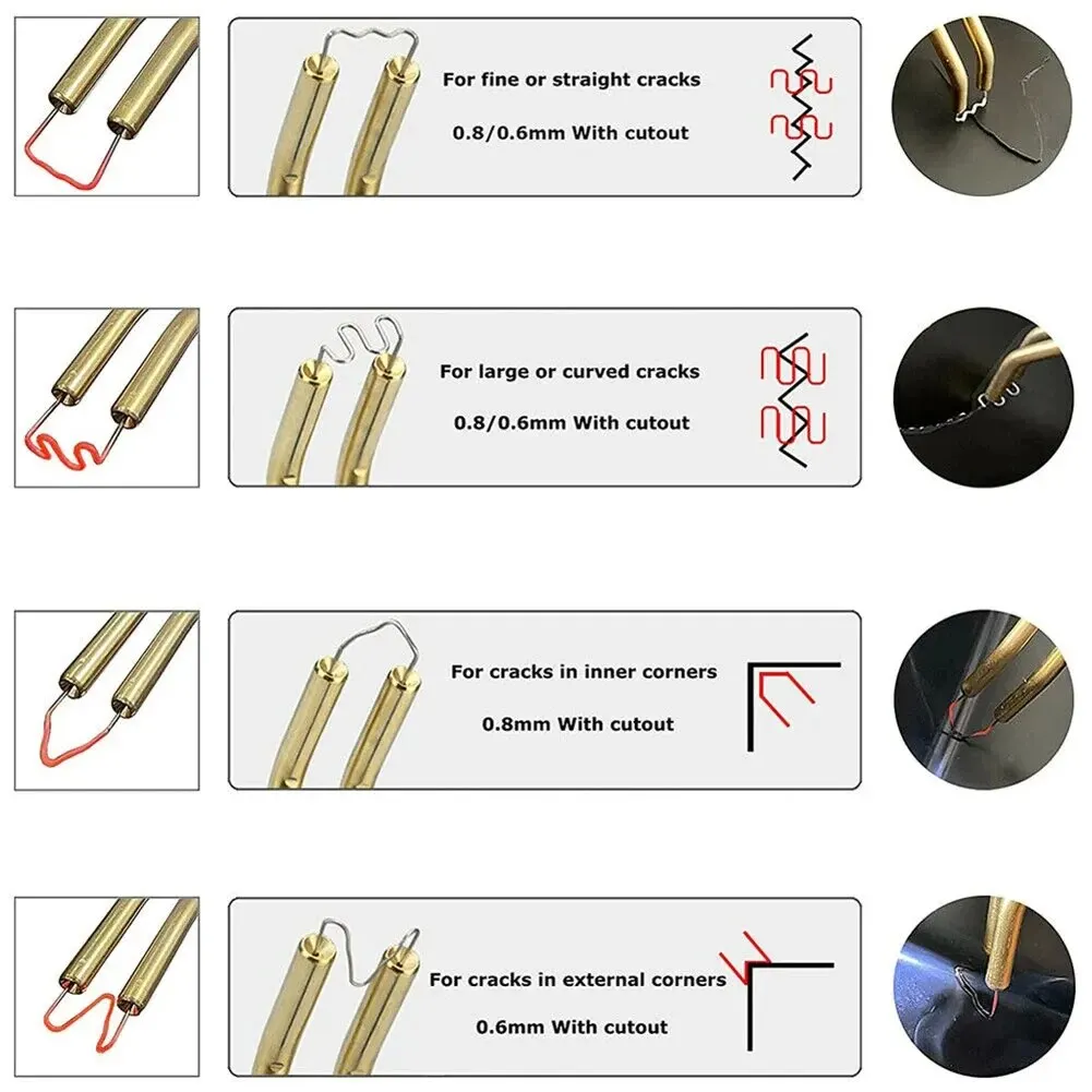 3000PCS Hot Stapler Staples For Plastic Welder Automotive Plastic Repair Machine Welding Wire Car Bumper Repair Welding Machine