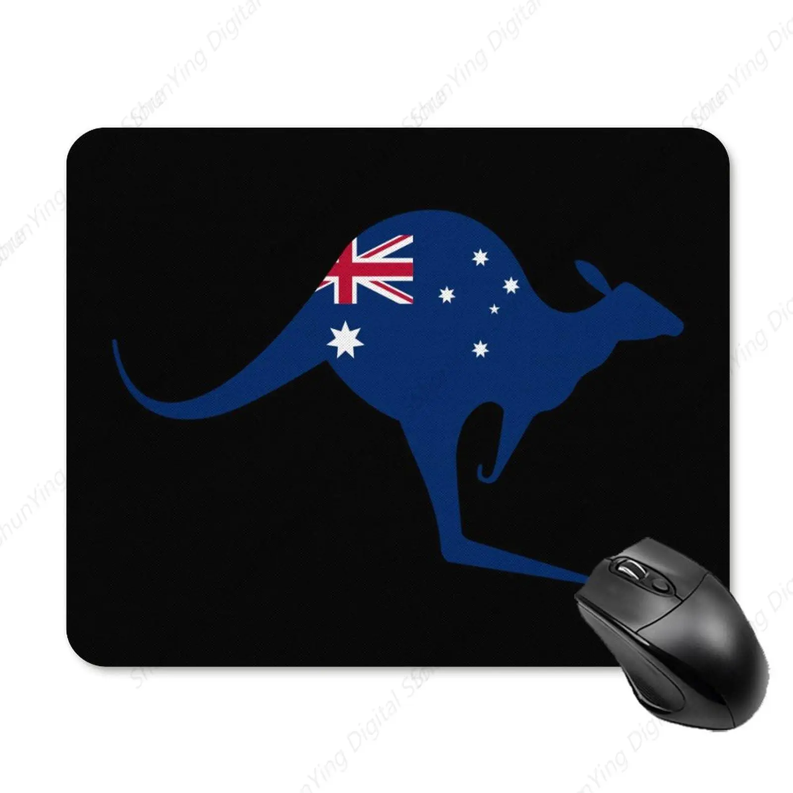 

Australian Kangaroo Flag Printed Mouse Pad Non Slip Rubber Laptop Home Office Computer Mouse Pad 18*22cm