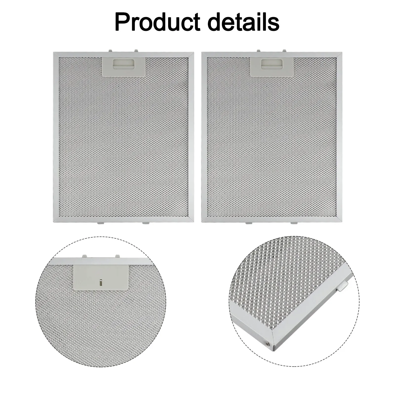 Aluminum Grease Filtering System Pack Of Two Compatible With Standard Kitchen Hoods Dimensions Width 280 Height 350 Depth for 9