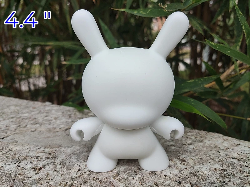 

5pcs 4.4" Kidrobot Dunny white dolls do it yourself DIY Vinyl Art Figure toys Unpainted Munny With Opp Bag