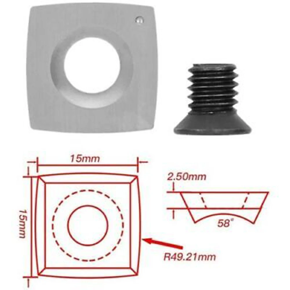 10x Carbide Tips Inserts Blades For Chisel Cutter Wood Turning Lathe Holder-Tool Carbide Tips Inserts Blade Cutter Lathe Turning