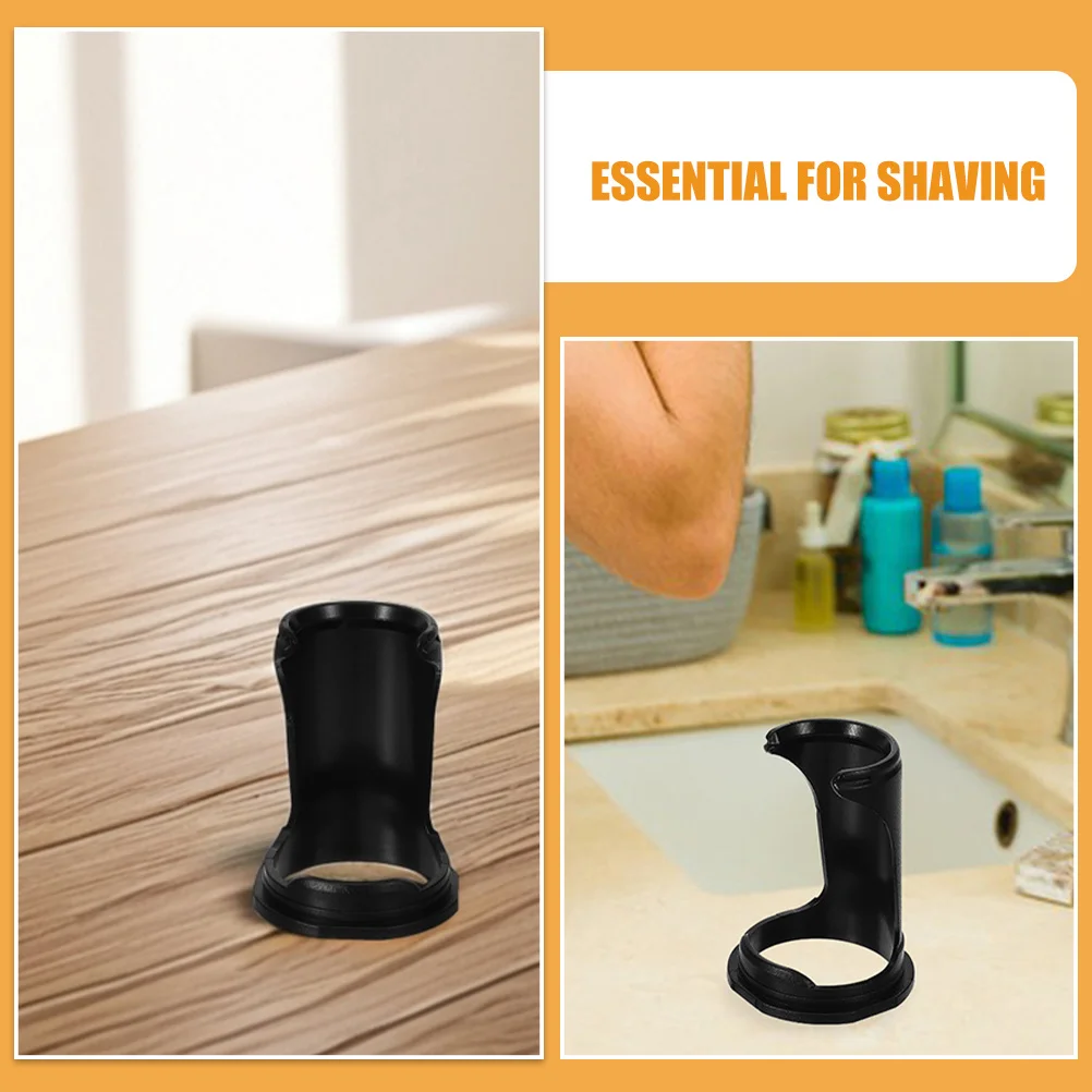 2 Stuks Compacte Plastic Scheerkwast Houder Voor Mannen Draagbare Baard Grooming Tool Organizer Desktop Stand Scheermes Scheerkwast Rack