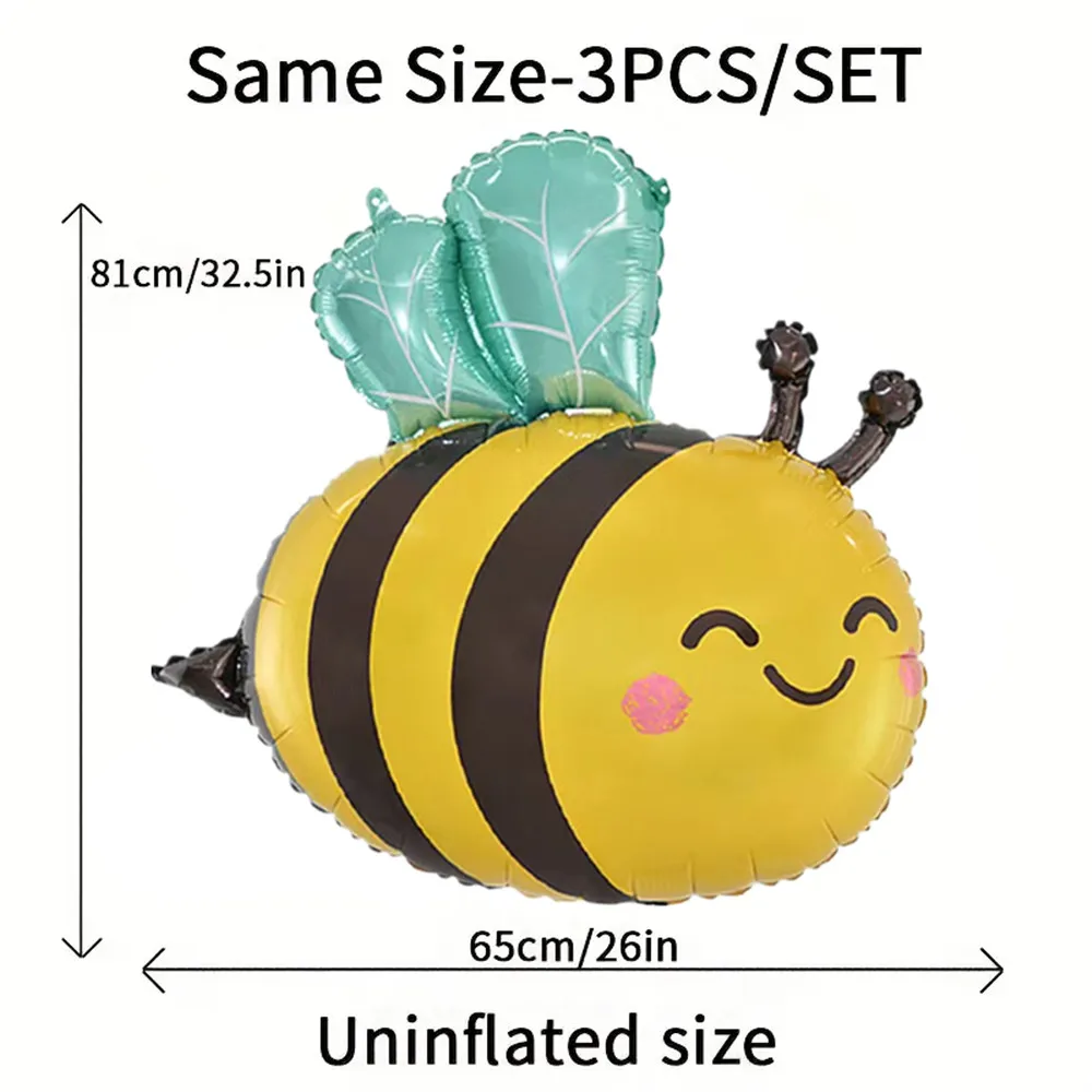 7pcs Bee Daisy Foil Balloon Set for Spring Birthday Anniversaries Graduations Mother\'s Day Party Decoration Daisy flower Globos