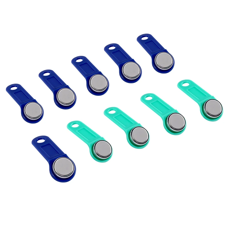 10 ชิ้น/ล็อต Rewritable RFID Contact Memory Key RW1990 Ibutton สําหรับสําเนาการ์ดซาวน่าดัลลัสคีย์การ์ด