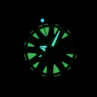STEELDIVE Men Pilot Watch Monster Automatic Mechanical Wristwatch Diver 20ATM Waterproof C3 Luminous Sapphire NH35 Military