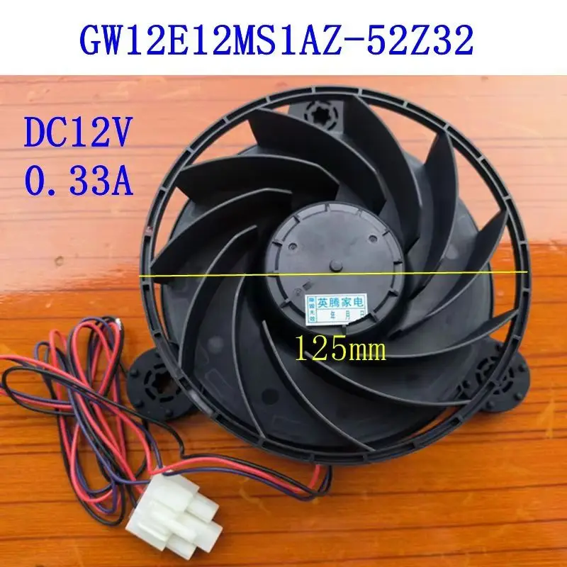 Ventilador de Refrigeração para Refrigerador Haier, Motor de Ventilador GW12E12MS1AZ-52Z32 DC12V 0.33A, Peças para Refrigerador