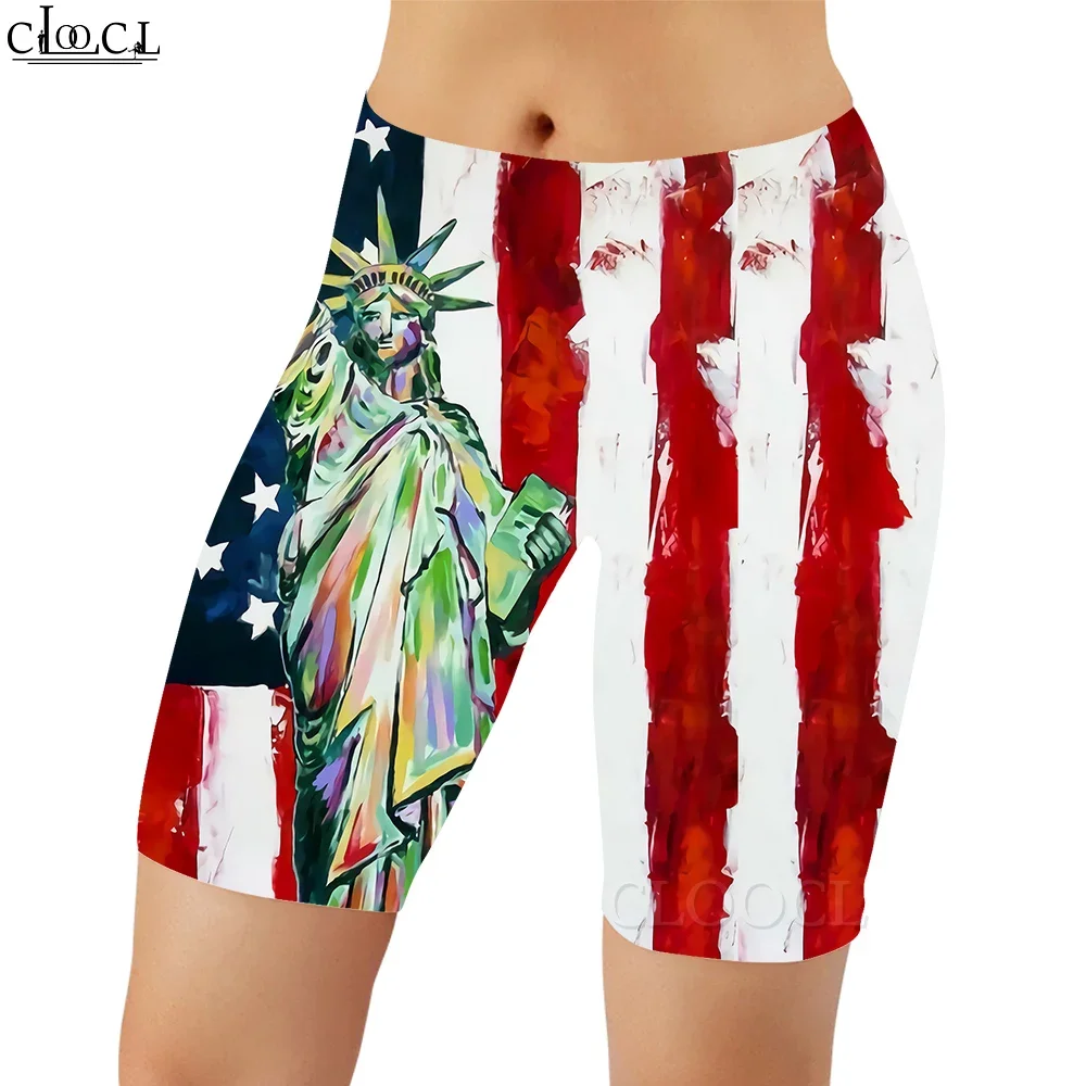 CLOOCL Women Legging American Independence Day Pattern 3D Printed Casual Shorts for Female Gym Workout Jogging Fitness Leggings