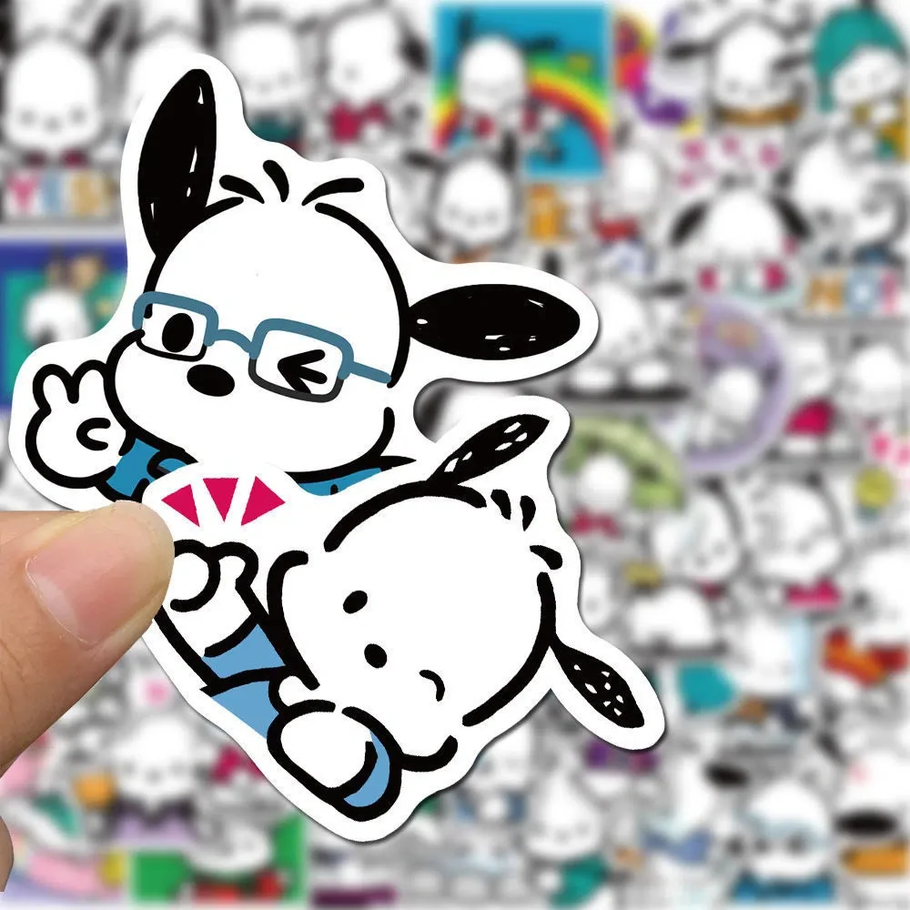 

10/30/50/100pcs Cute Sanrio Anime Pochacco Stickers Funny Cartoon Kid Decals Toy Scrapbook Laptop Suitcase Graffiti Sticker Gift